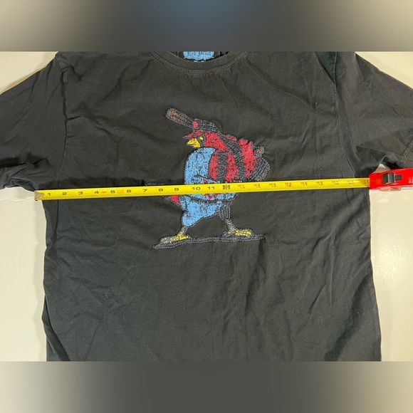Red Jacket St. Louis Cardinals black tshirt embroidered distressed Fredbird sz L - Picture 7 of 8